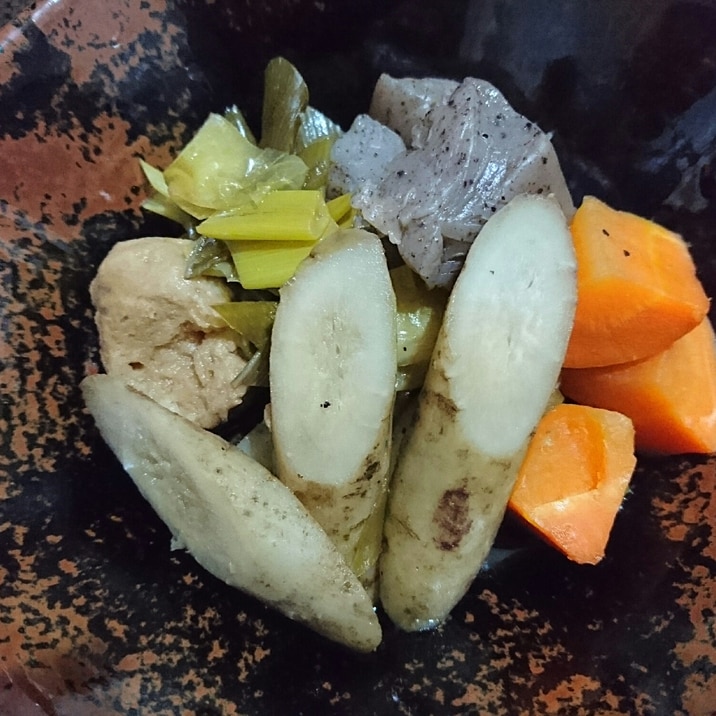 優しい味わい!常備菜☆ごぼう鶏団子煮